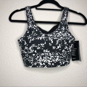 Under Armour sports bra black and white